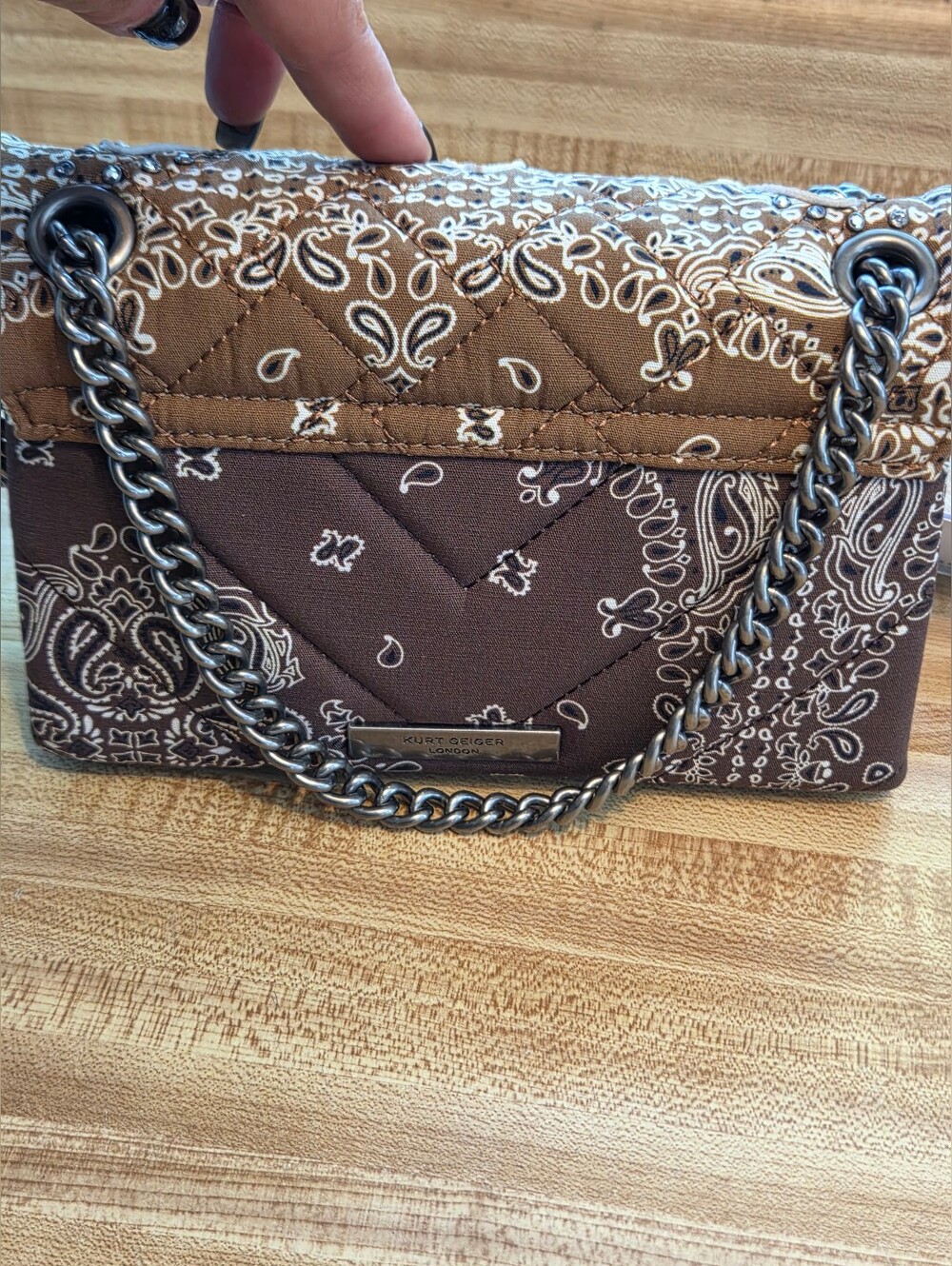 Kurt Geiger NWT Bandana Western Kensington & Dustbag - Picture 6 of 10